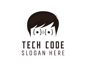 Geek Code Programmer  logo design