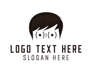 Coder - Geek Code Programmer logo design