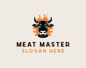 Cow Head Barbecue  logo design