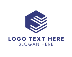 Blue And White - Business Hexagon Company logo design