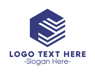 Generic Blue Business Hexagon logo design