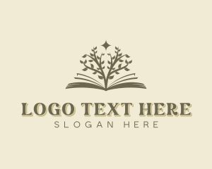 Ebook - Academic Book Tree logo design