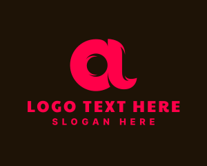 Initail - Modern Technology Software Letter A logo design