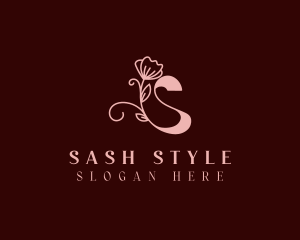 Feminine Floral Letter S logo design