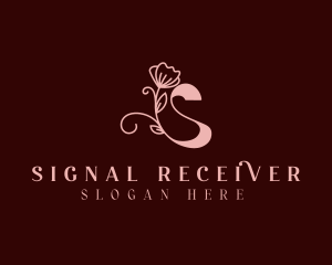 Feminine Floral Letter S logo design