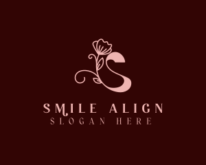 Feminine Floral Letter S logo design