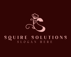 Feminine Floral Letter S logo design