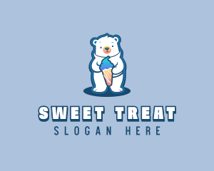 Sundae - Sundae Dessert Polar Bear logo design