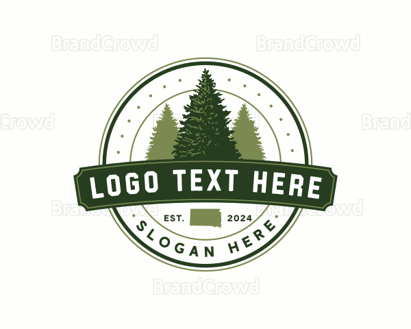 South Dakota Spruce Tree Logo