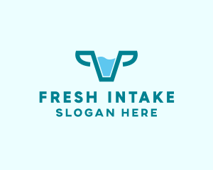 Fresh Cow Milk  logo design