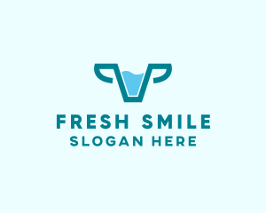 Fresh Cow Milk  logo design