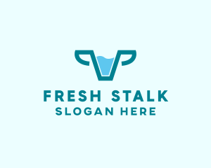 Fresh Cow Milk  logo design