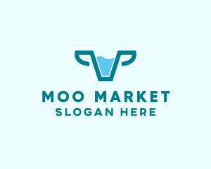 Cow - Fresh Cow Milk logo design