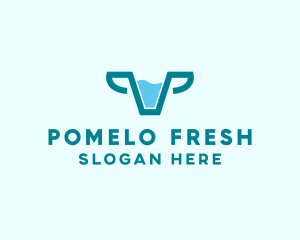 Fresh Cow Milk  logo design