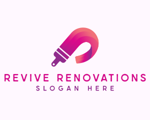 Renovation - Paintbrush Home Renovation logo design
