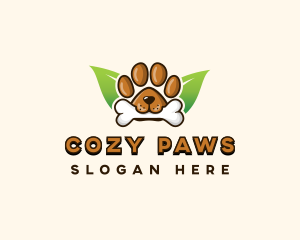 Bone Dog Paw logo design