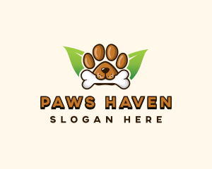 Bone Dog Paw logo design