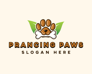 Bone Dog Paw logo design