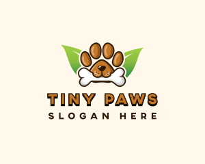 Bone Dog Paw logo design