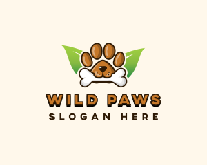 Bone Dog Paw logo design