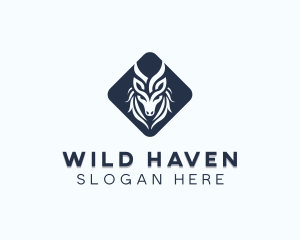 Wild Wolf Animal logo design