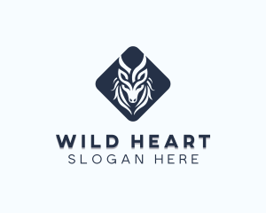 Wild Wolf Animal logo design