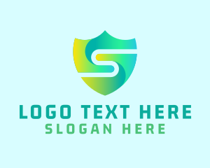 Shield - Cyber Security Letter S logo design