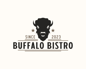 Buffalo Meat Steakhouse logo design