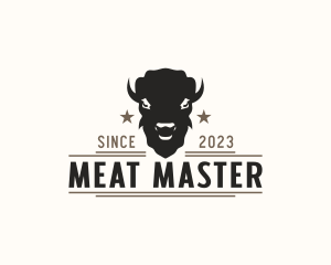 Buffalo Meat Steakhouse logo design