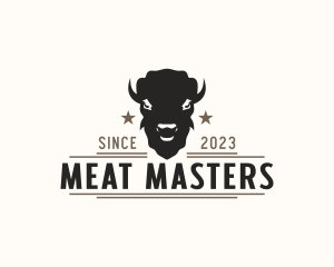 Buffalo Meat Steakhouse logo design