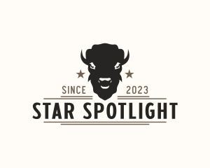 Buffalo Meat Steakhouse logo design