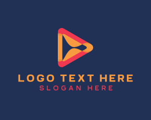 Application - Modern Media Player logo design
