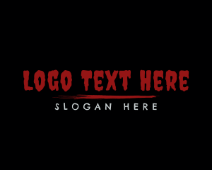 Bloody - Creepy Horror Business logo design