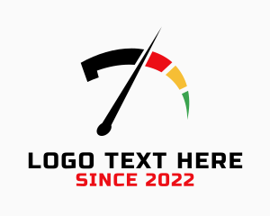 Driving School - Speed Meter Number 7 logo design