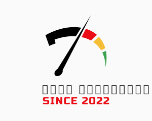 Racing - Speed Meter Number 7 logo design