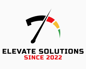 Level - Speed Meter Number 7 logo design