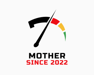 Oil - Speed Meter Number 7 logo design