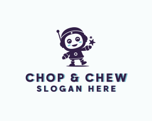 Cute Robot Toy Logo