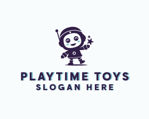 Toys - Cute Robot Toy logo design