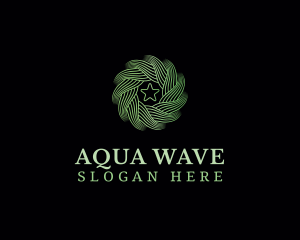 Motion Wave Star logo design