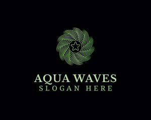 Motion Wave Star logo design