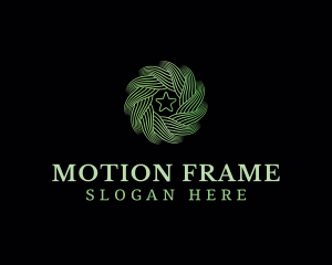 Motion Wave Star logo design