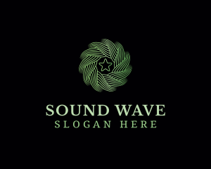 Motion Wave Star logo design