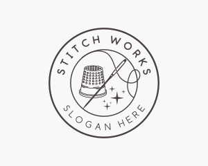 Alterations - Thimble Needle Sewing logo design