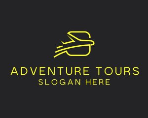 Tour - Yellow Jet Tours Airplane logo design