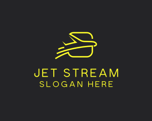 Jet - Yellow Jet Tours Airplane logo design