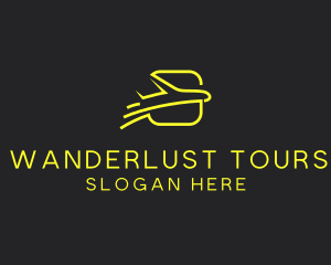 Yellow Jet Tours Airplane logo design