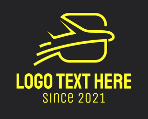 Airport - Yellow Jet Tours Airplane logo design