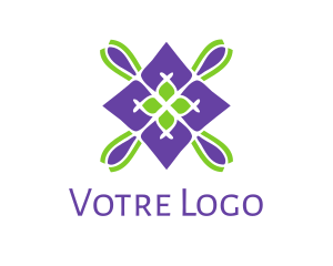 Violet - Violet Spa Badge logo design