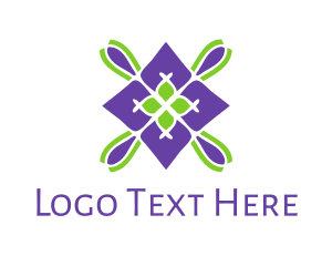 Florist - Violet Spa Badge logo design